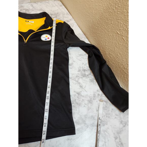 NFL Team Apparel Men's Black Yellow Long Sleeve Pittsburgh Steelers Jacket Small - Picture 6 of 6